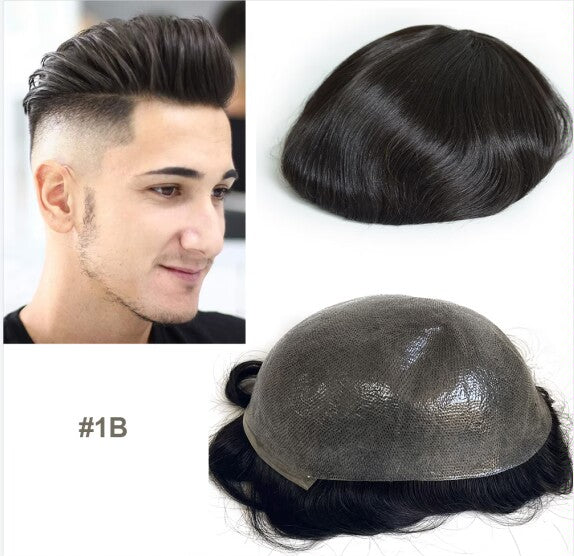 MENS HUMAN HAIR TOUPEES