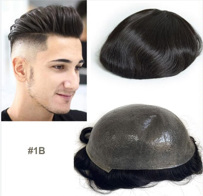 MENS HUMAN HAIR TOUPEES