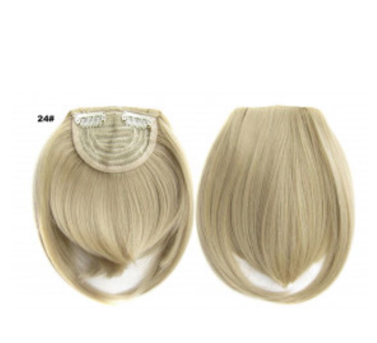 BLUNT CUT SYNTHETIC CLIP ON FRINGE 30G