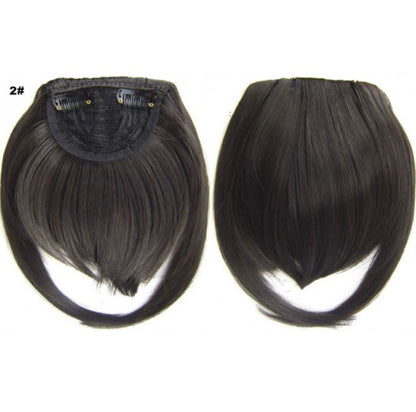 BLUNT CUT SYNTHETIC CLIP ON FRINGE 30G