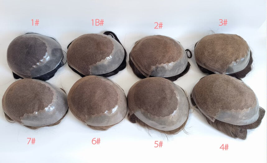 MENS HUMAN HAIR TOUPEES